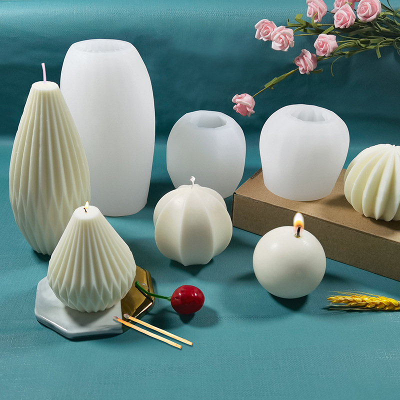 Candle Making Bath - 3D Silikon-Kerzenformen Geometrische Form Silikonform für