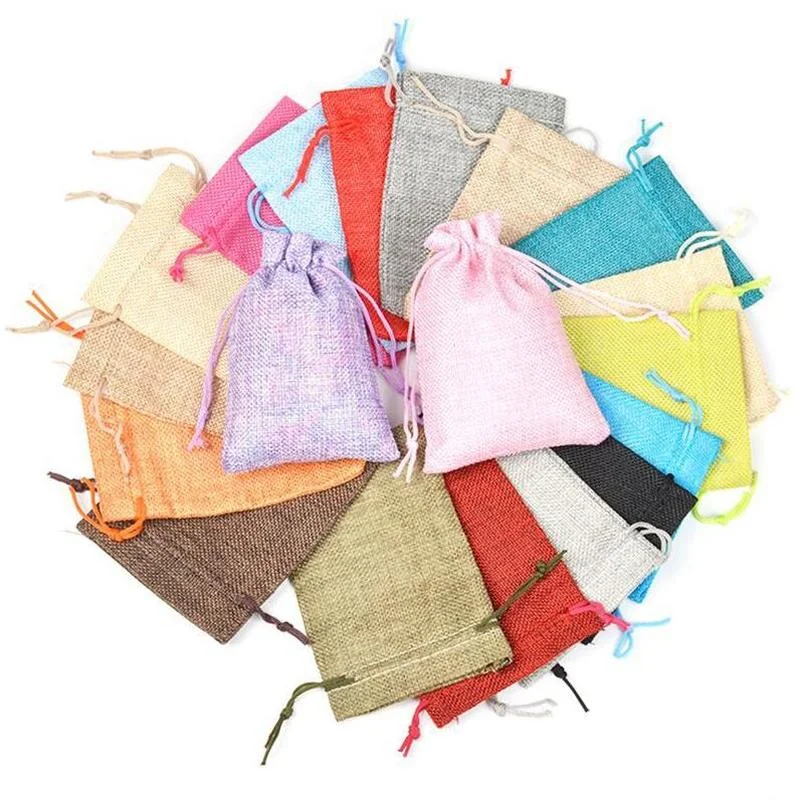 Jute Bag Packaging - 50 Stück/Set 7x9 9x12 10x14 13x18