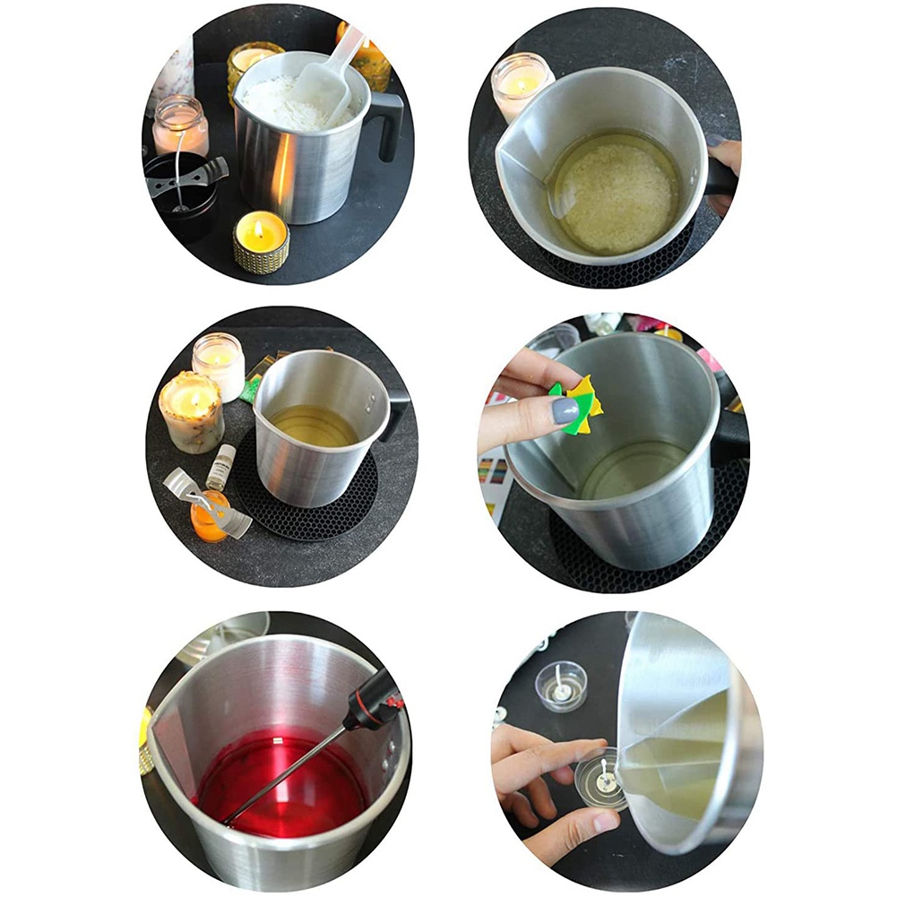 Pour Pot Aluminum - DT38 4 Pfund Kerzenherstellungs-Gießtopf, Aluminium-Konstruktion Kerzenherstellungs-Kanne