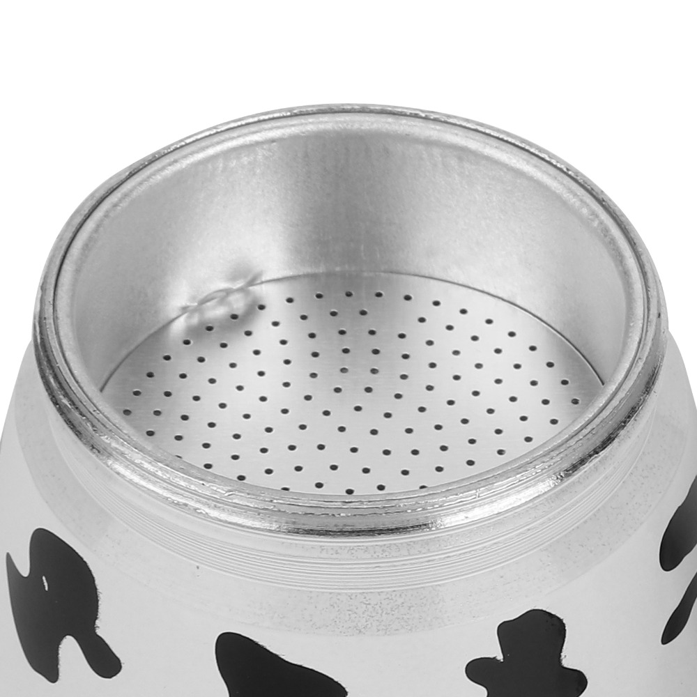 Pour Pot Aluminum - Kaffeebrühkessel in Kuhfarbe aus Aluminium, Tragbarer