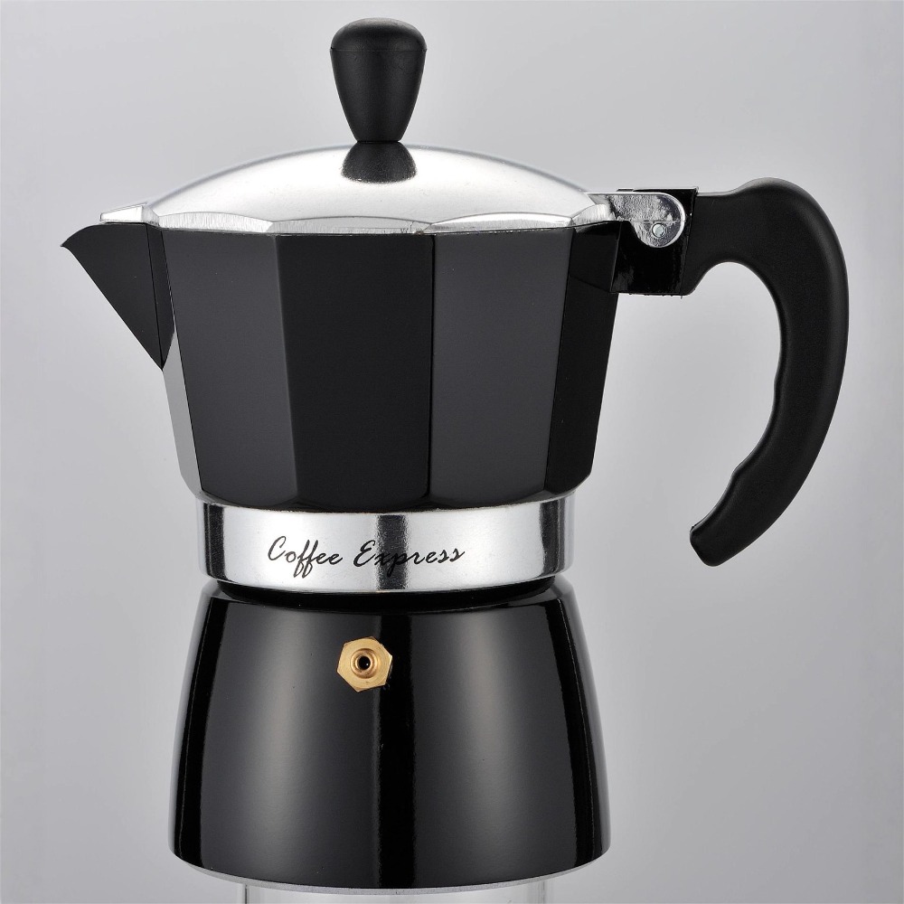Pour Pot Aluminum - Moka-Topf für den Heimgebrauch, kleines Aluminium-Kaffeemaschinen-Set