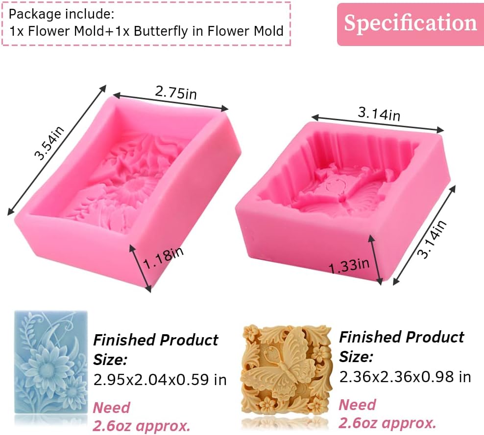 Silikon-Seifenform 3D Schmette – Candle Making Bath Bewertung und Preis