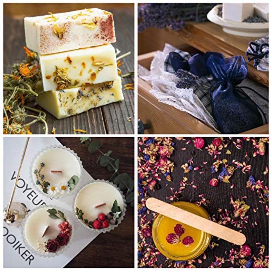 9 Beutel Getrocknete Blumen, 1 – Candle Making Bath Bewertung und Preis