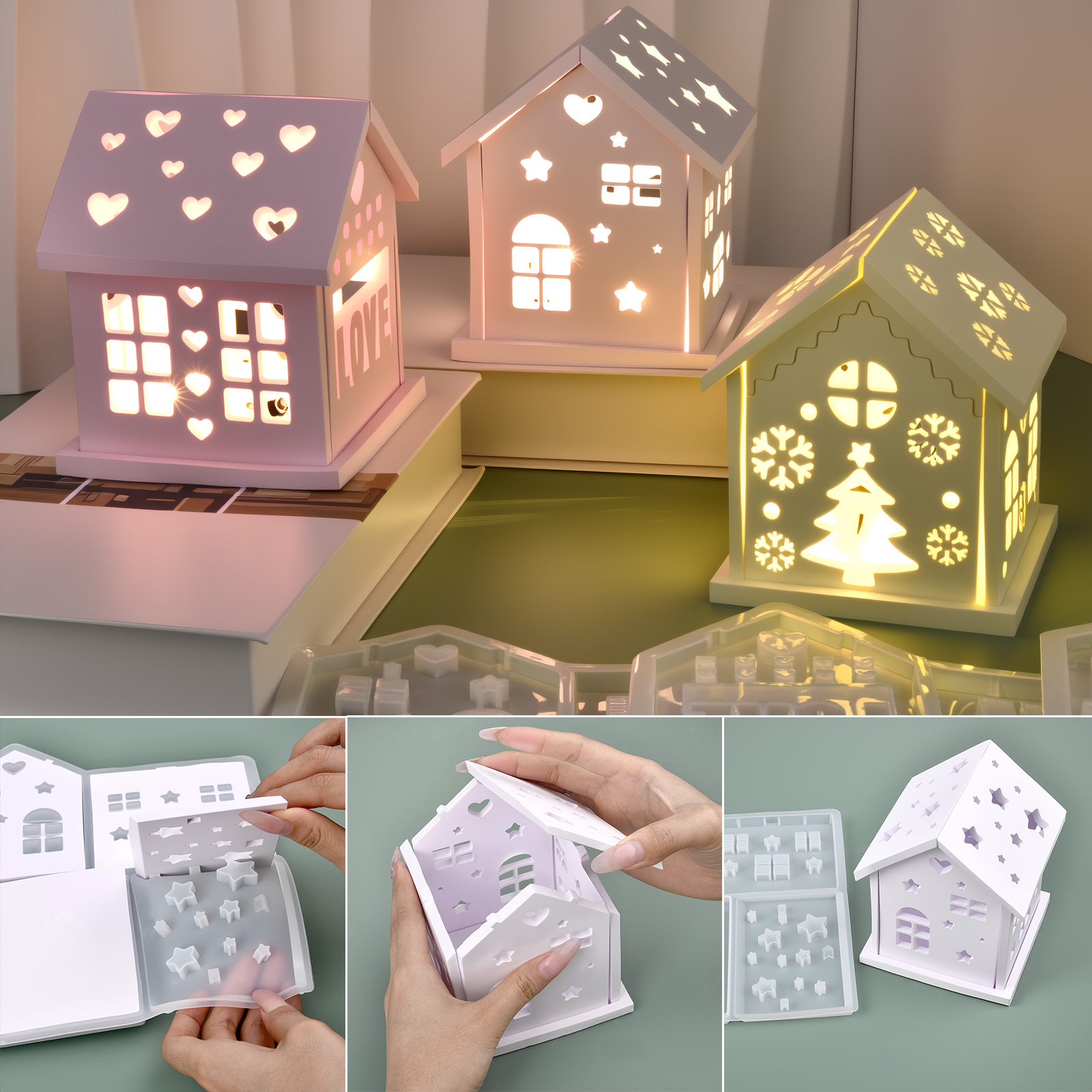 3D Haus Silikonform DIY Weihna – Candle Making Tools Bewertung und Preis