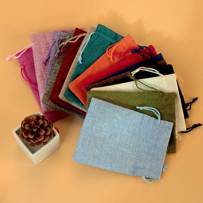 50 Stück/Set 7x9 9x12 10x14 13 – Jute Bag Packaging Bewertung und Preis