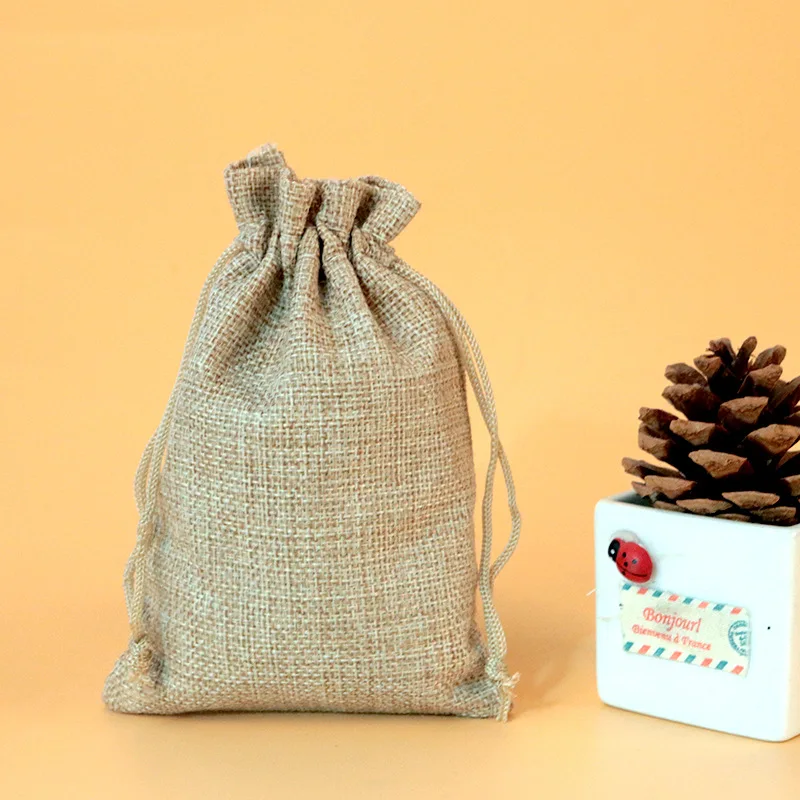 50 Stück/Set 7x9 9x12 10x14 13 – Jute Bag Packaging Bewertung und Preis