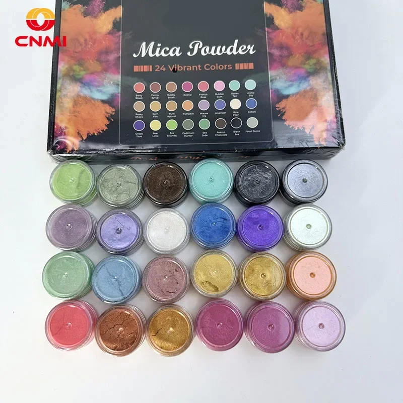 24 Farben 6g CNMI Mica-Pulver  – Candle Making Bath Bewertung und Preis