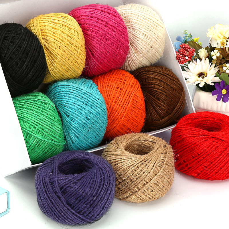 DIY Naturseil 2mm 50M/Rolle Bu – Jute Bag Packaging Bewertung und Preis