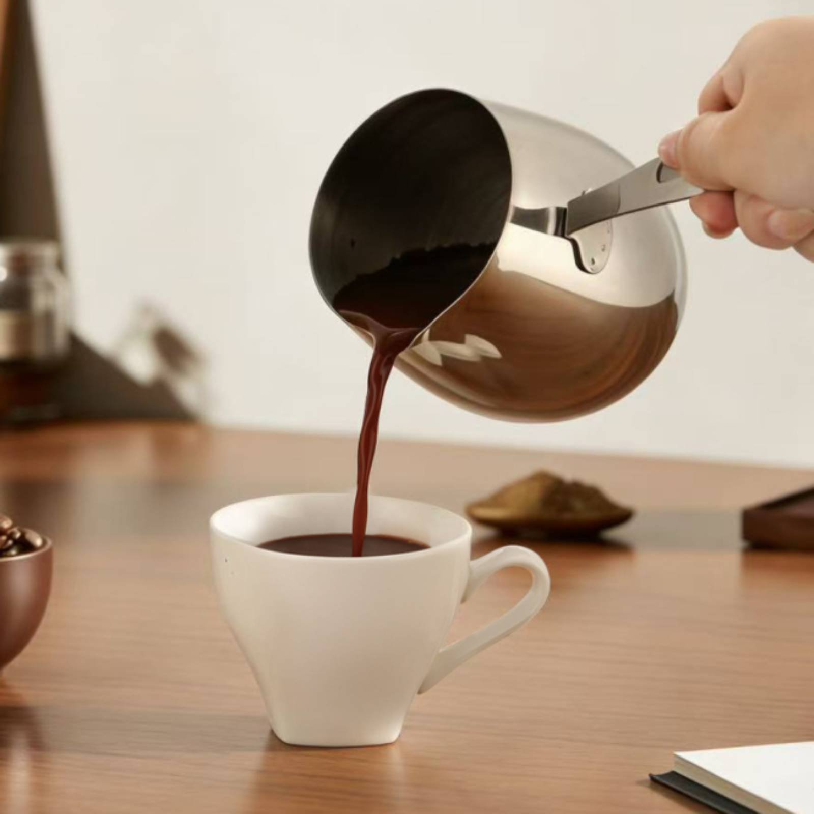 Ovale Kaffeekanne mit Deckel E – Pour Pot Aluminum Bewertung und Preis