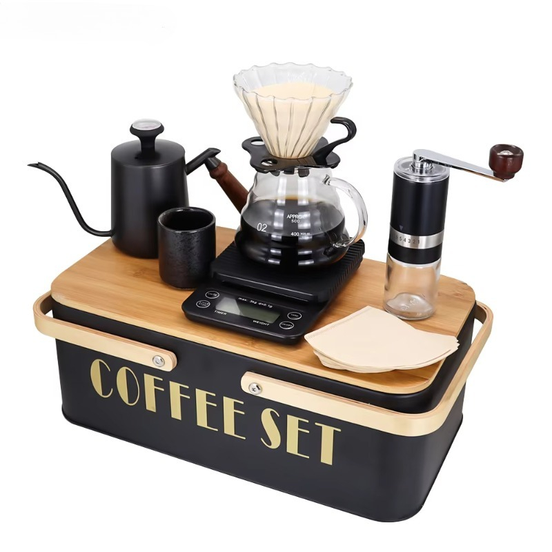 Tragbares Kaffeemaschinen-Set  – Pour Pot Aluminum Bewertung und Preis