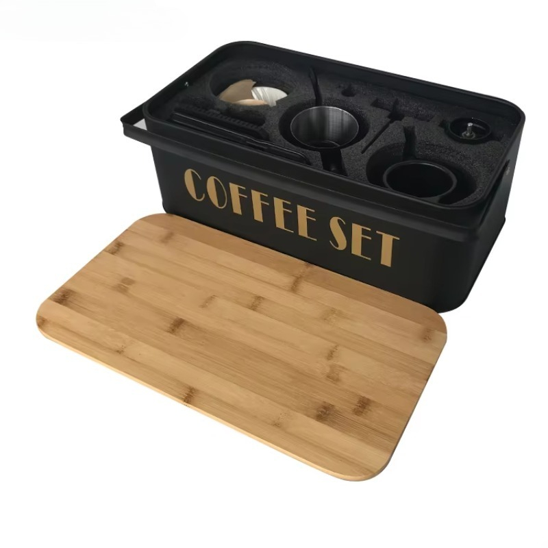Tragbares Kaffeemaschinen-Set  – Pour Pot Aluminum Bewertung und Preis