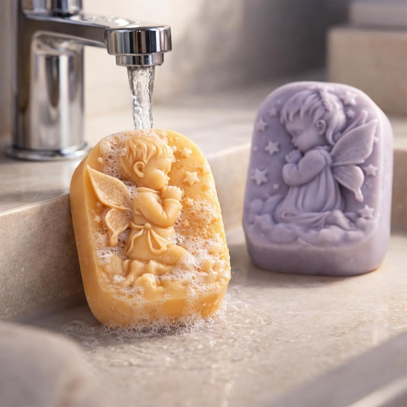 Engel-Silikonform für Seifenhe – Candle Making Bath Bewertung und Preis