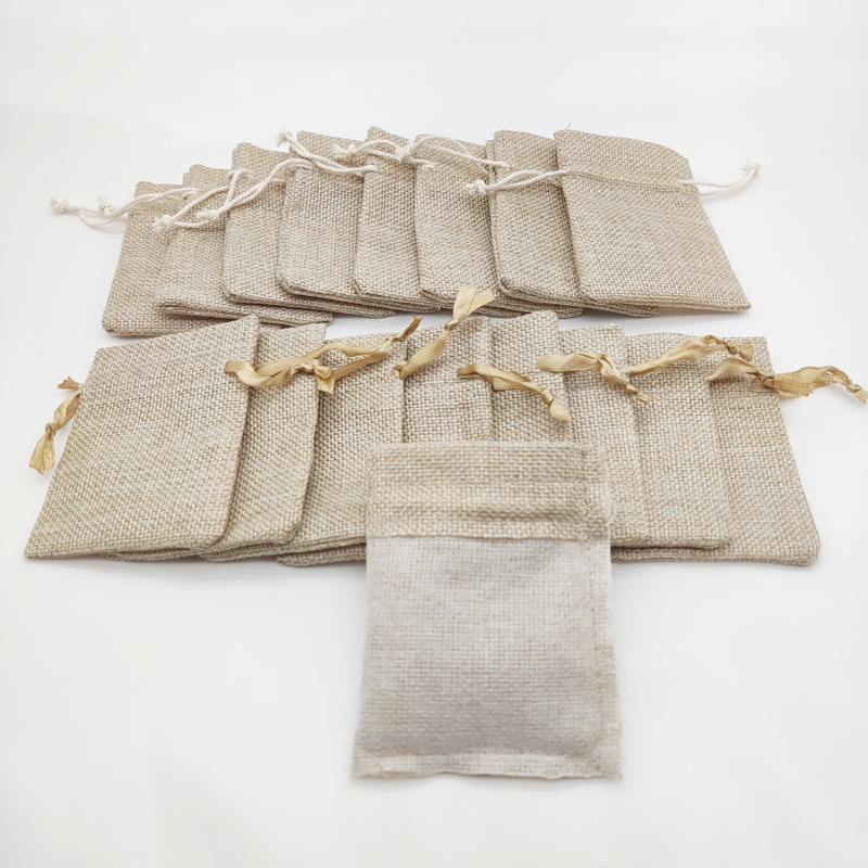 50 stücke Jute Geschenk Tasche – Jute Bag Packaging Bewertung und Preis