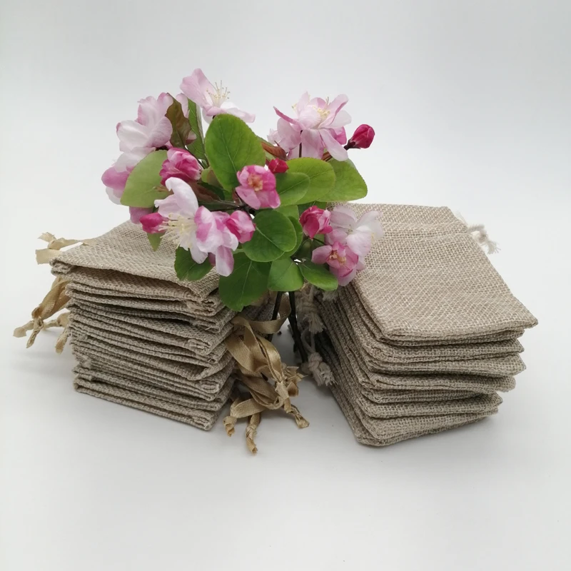 200 Stück Seidenband Baumwolle – Jute Bag Packaging Bewertung und Preis
