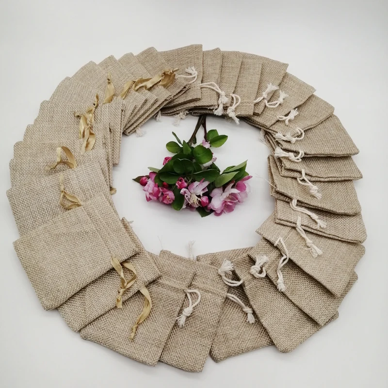 200 Stück Seidenband Baumwolle – Jute Bag Packaging Bewertung und Preis