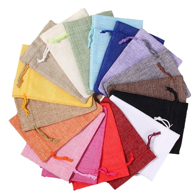 10/50/100 Stück Jutebeutel mit – Jute Bag Packaging Bewertung und Preis